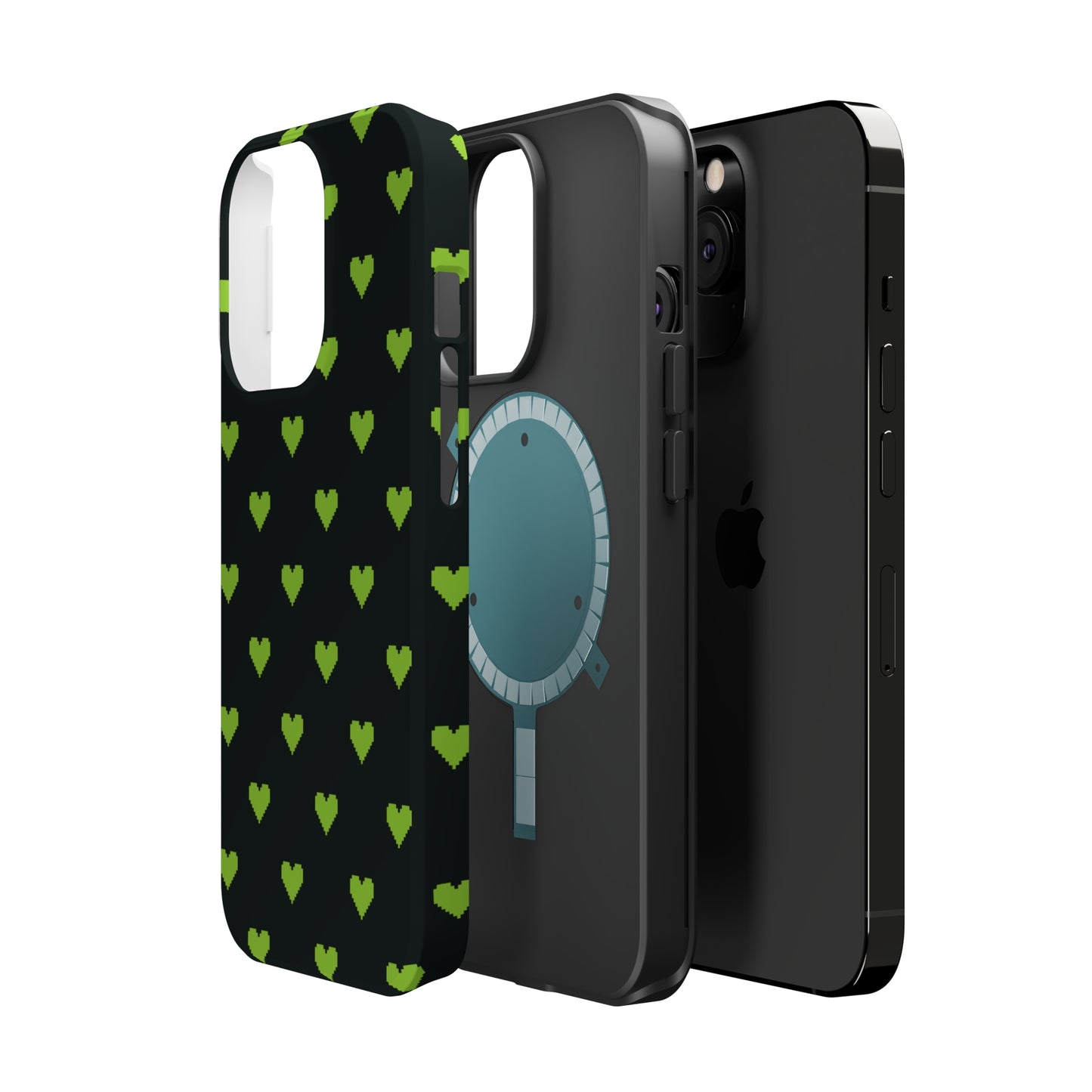 Pixelated Heart MagSafe Tough Case
