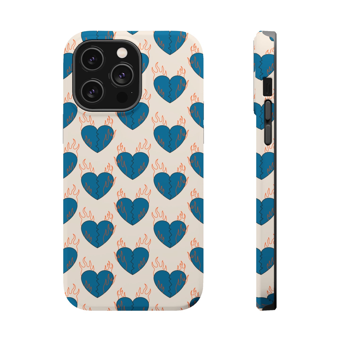Flaming Broken Love MagSafe Tough Case