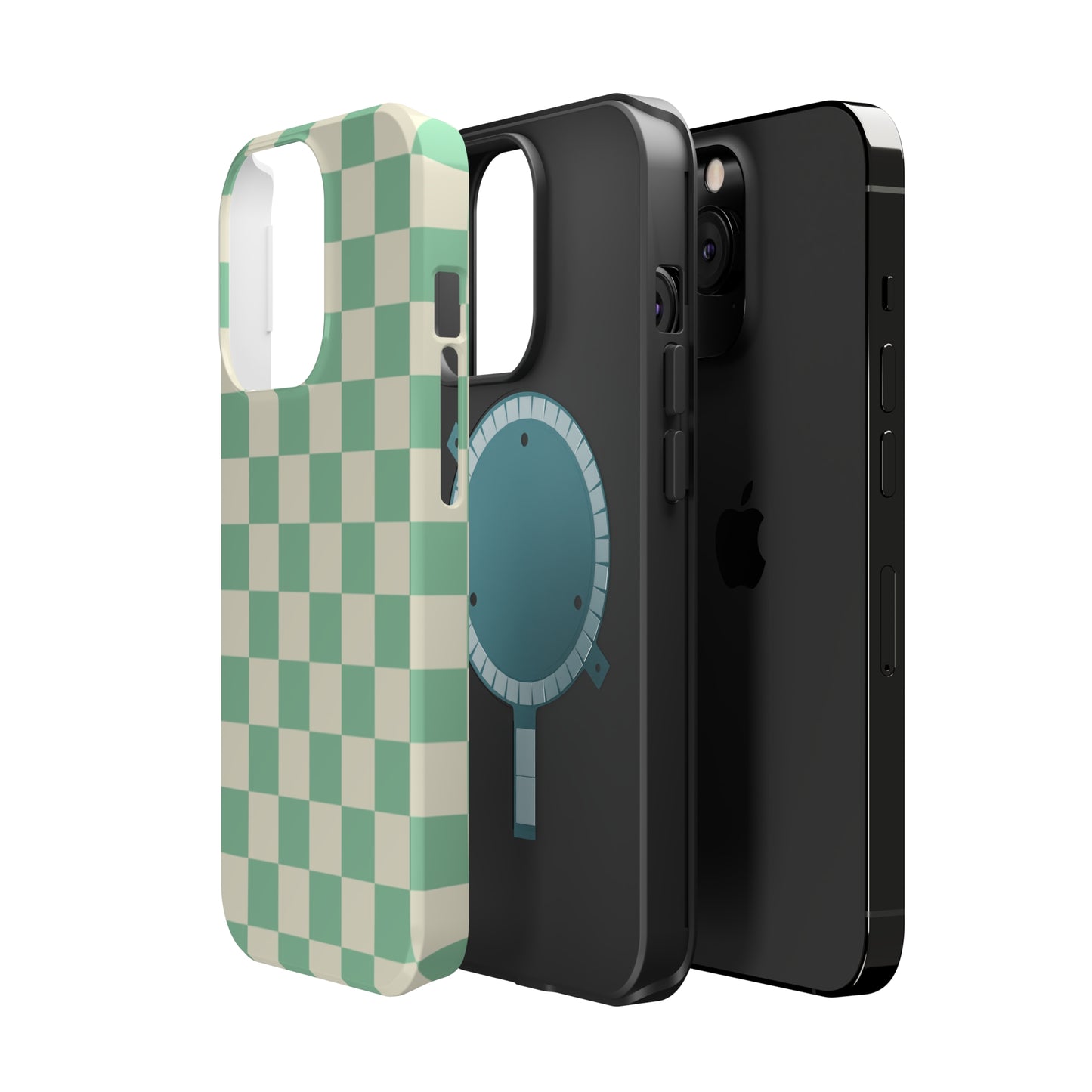 Retro Mint Checkers MagSafe Tough Case