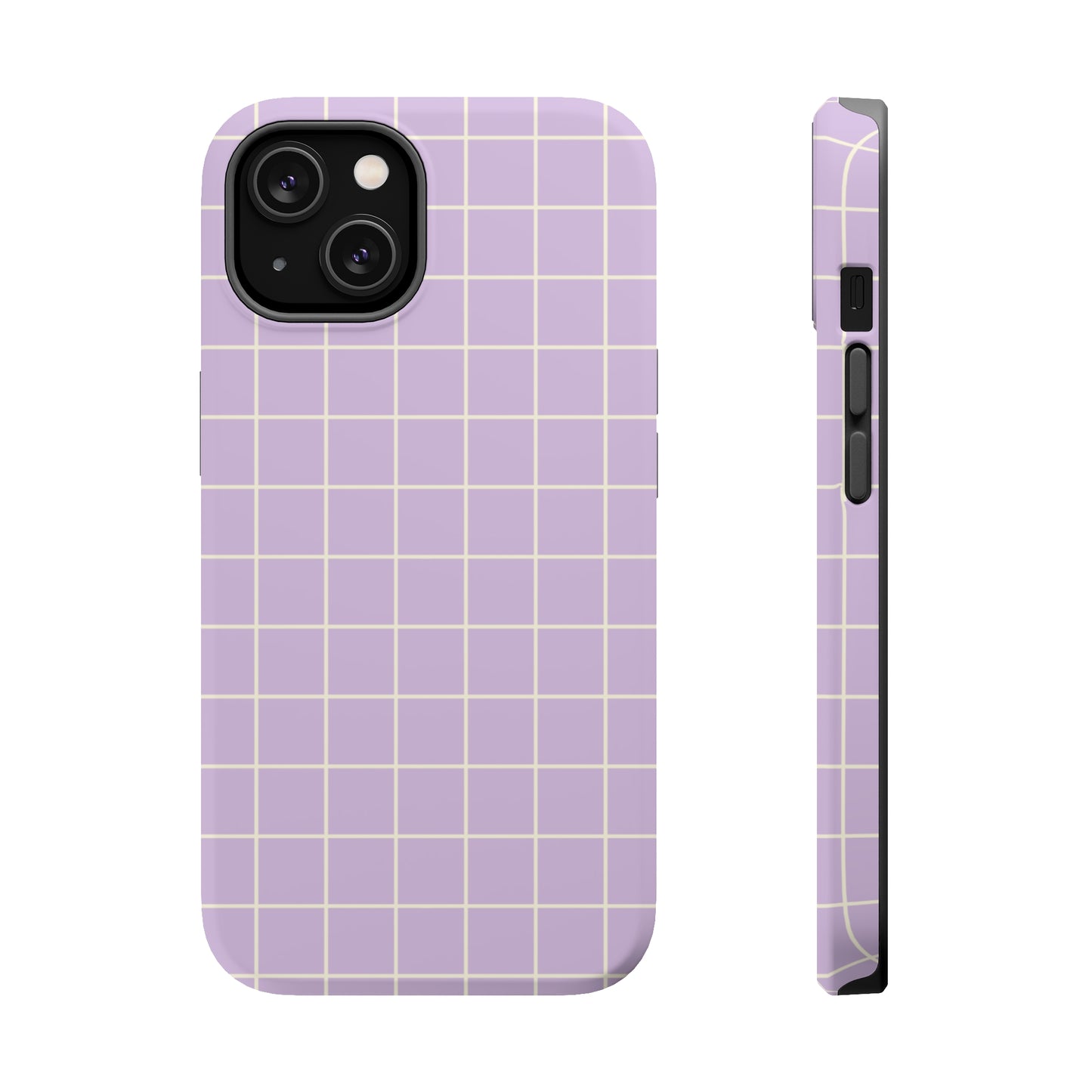 Lavender Grid MagSafe Tough Case