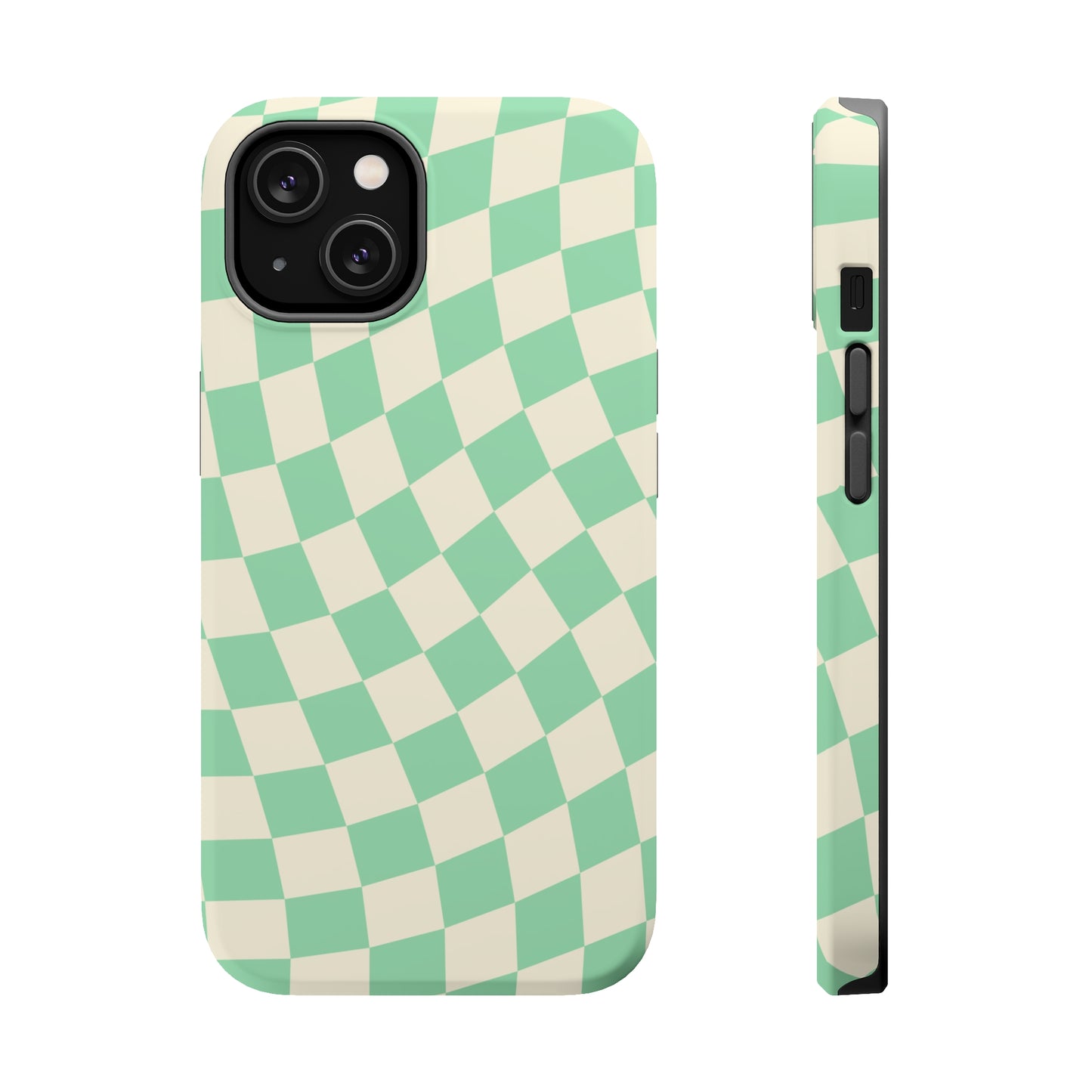 Pistachio Checkers MagSafe Tough Case