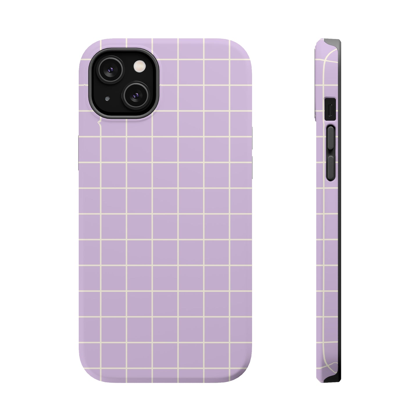 Lavender Grid MagSafe Tough Case