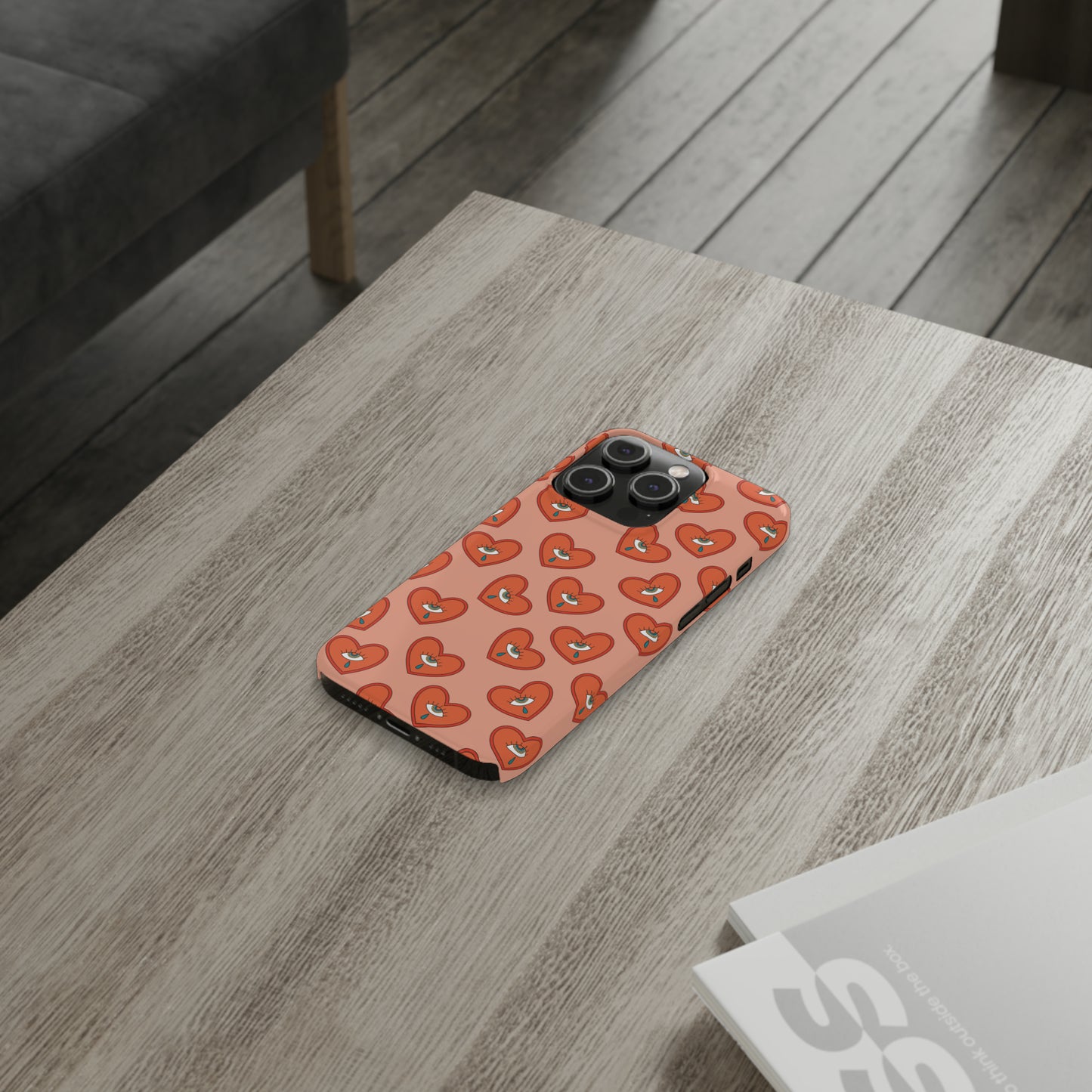 Psychedelic Heart Snap Case