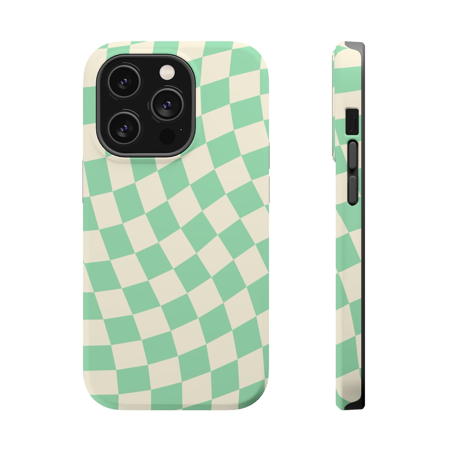 Pistachio Checkers MagSafe Tough Case