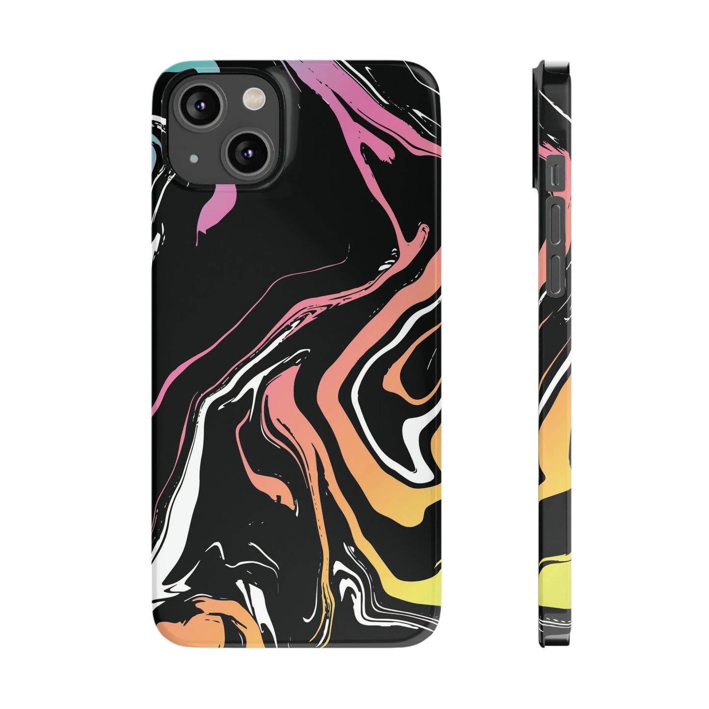 Acid marble pattern Snap Case