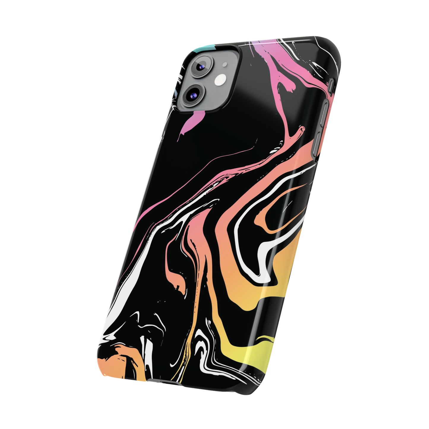 Acid marble pattern Snap Case