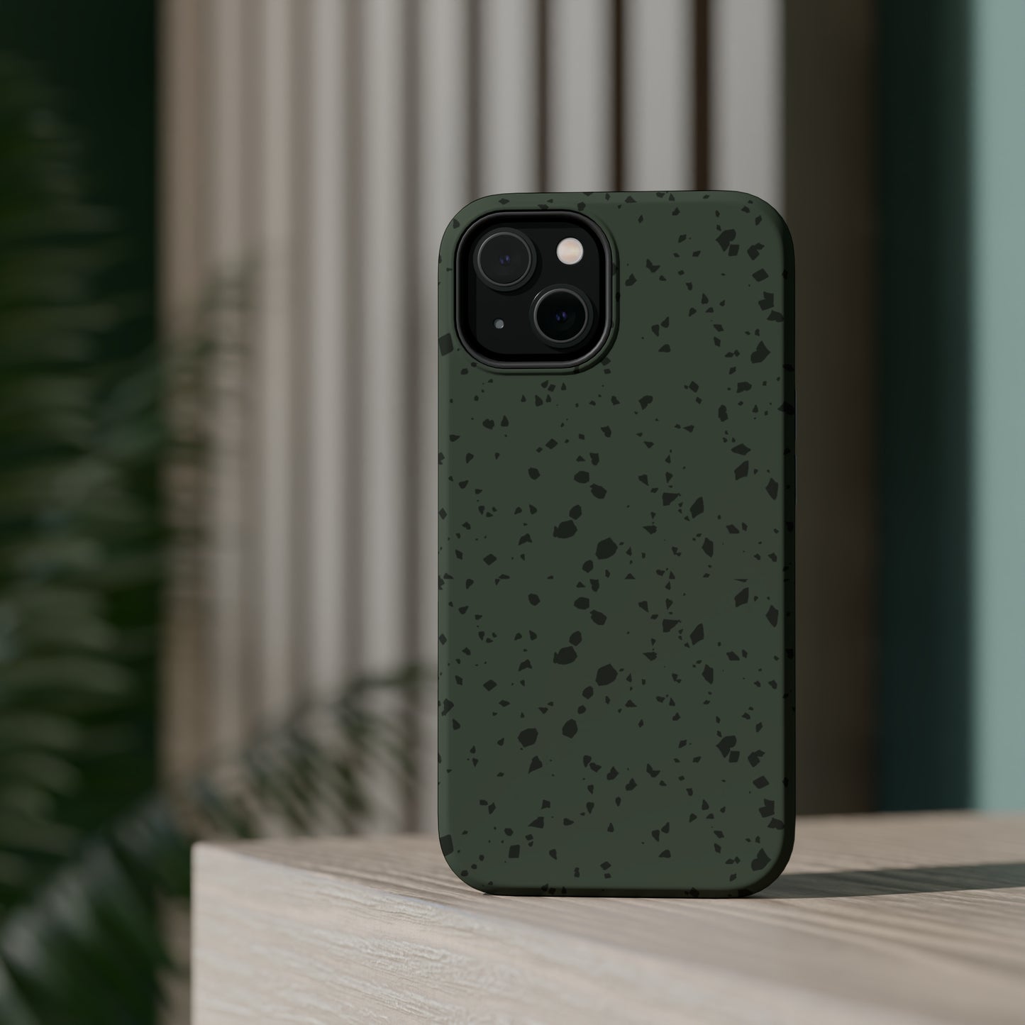 Olive Green Terrazzo MagSafe Tough Case