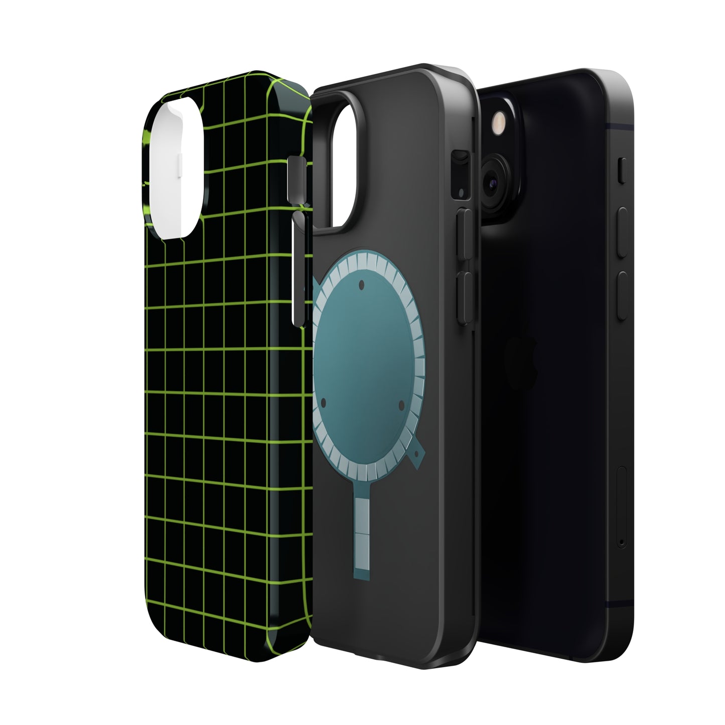 Green Grid MagSafe Tough Case
