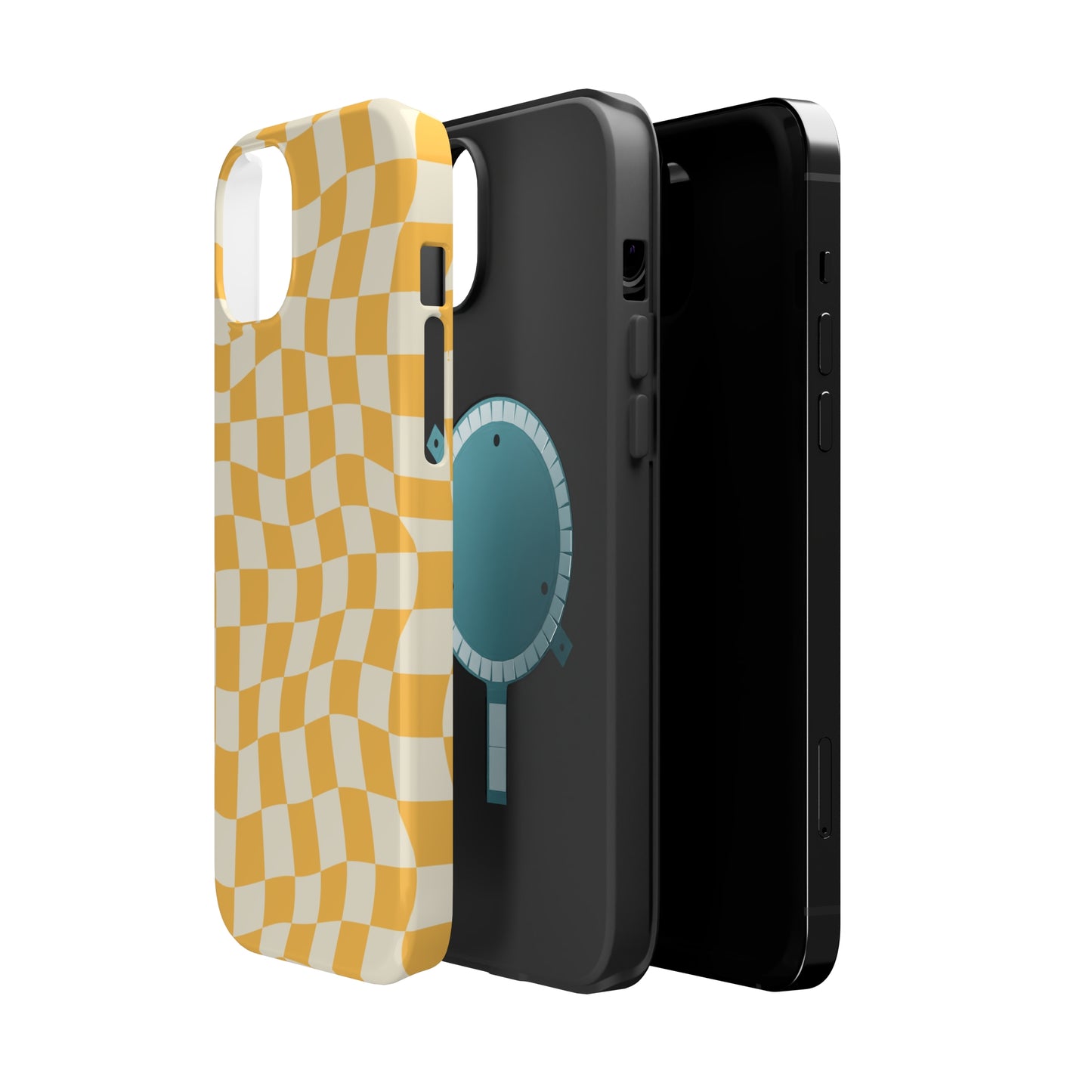 Lime Crazy Checkers MagSafe Tough Case