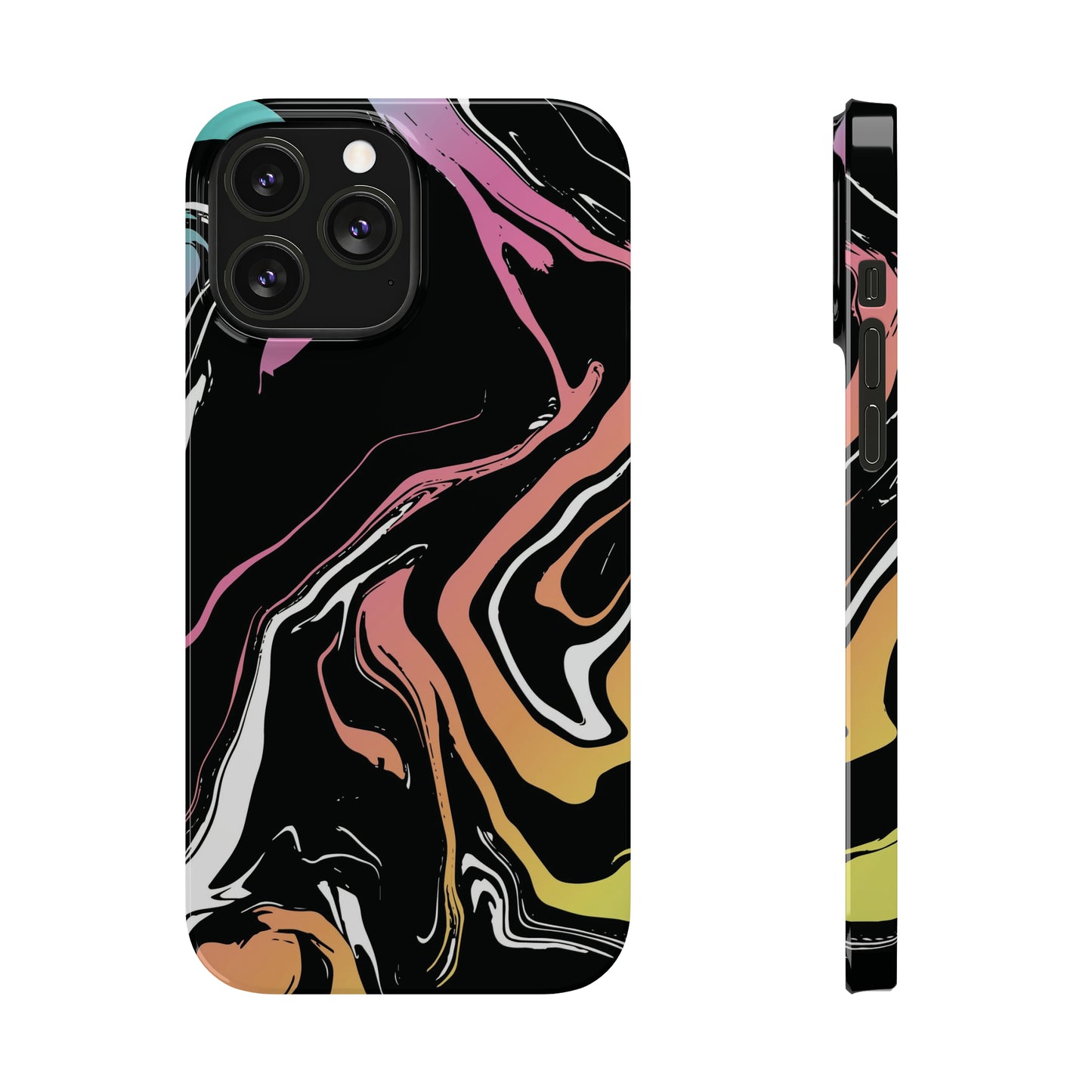 Acid marble pattern Snap Case