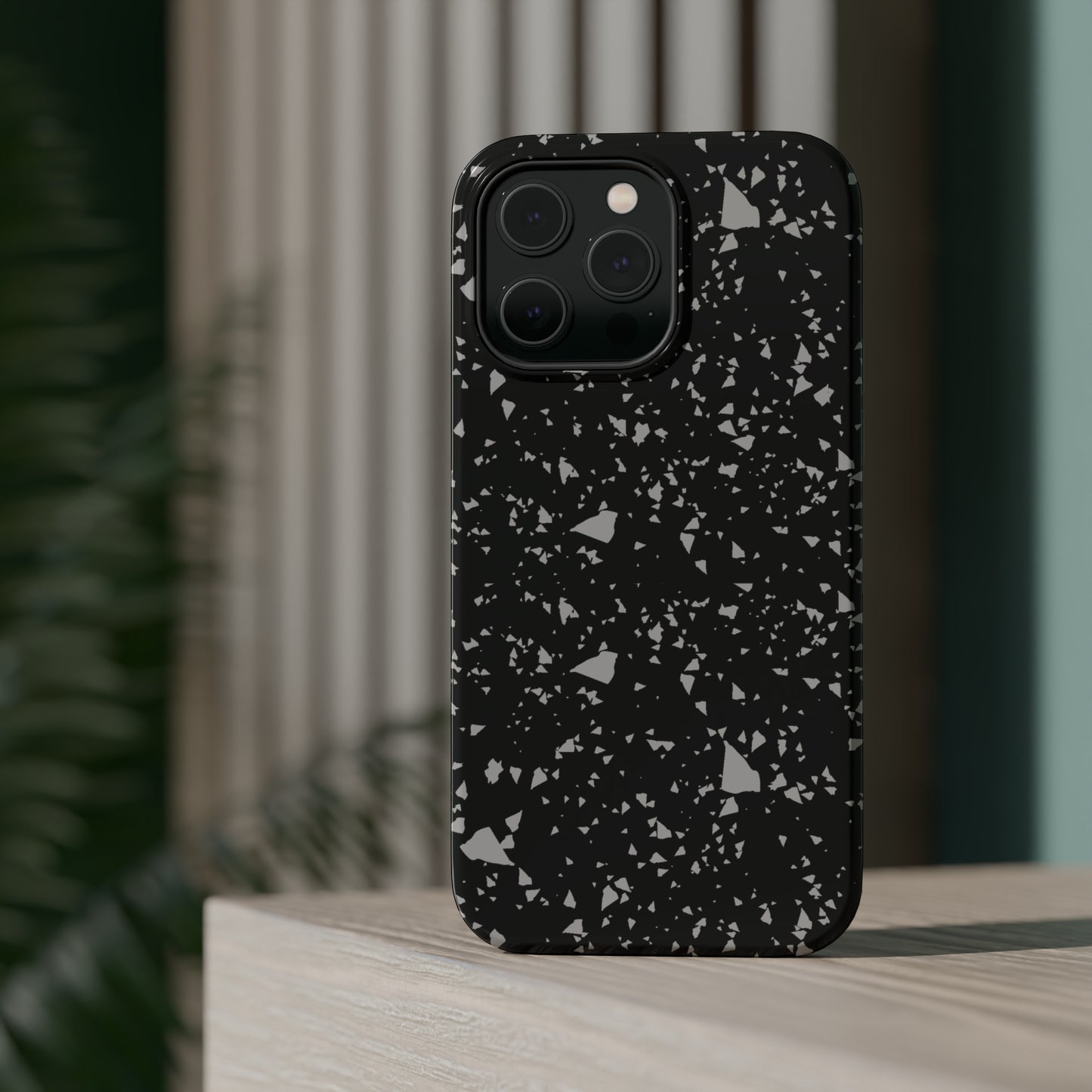 Black Terrazzo MagSafe Tough Case