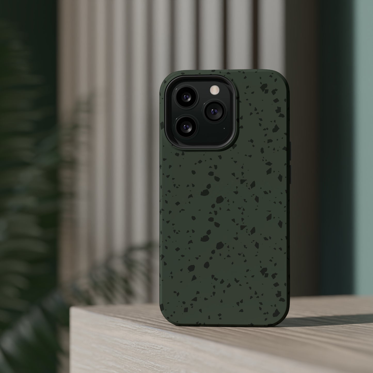 Olive Green Terrazzo MagSafe Tough Case