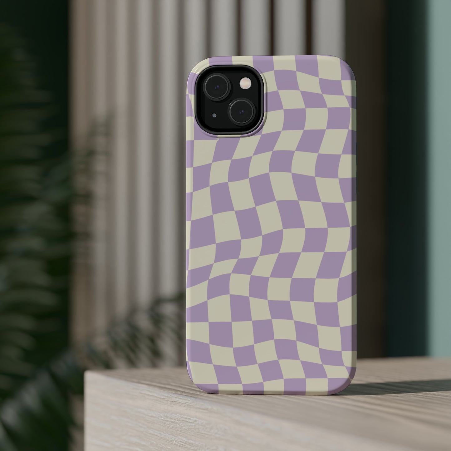 Lavender Crazy Checkers MagSafe Tough Case