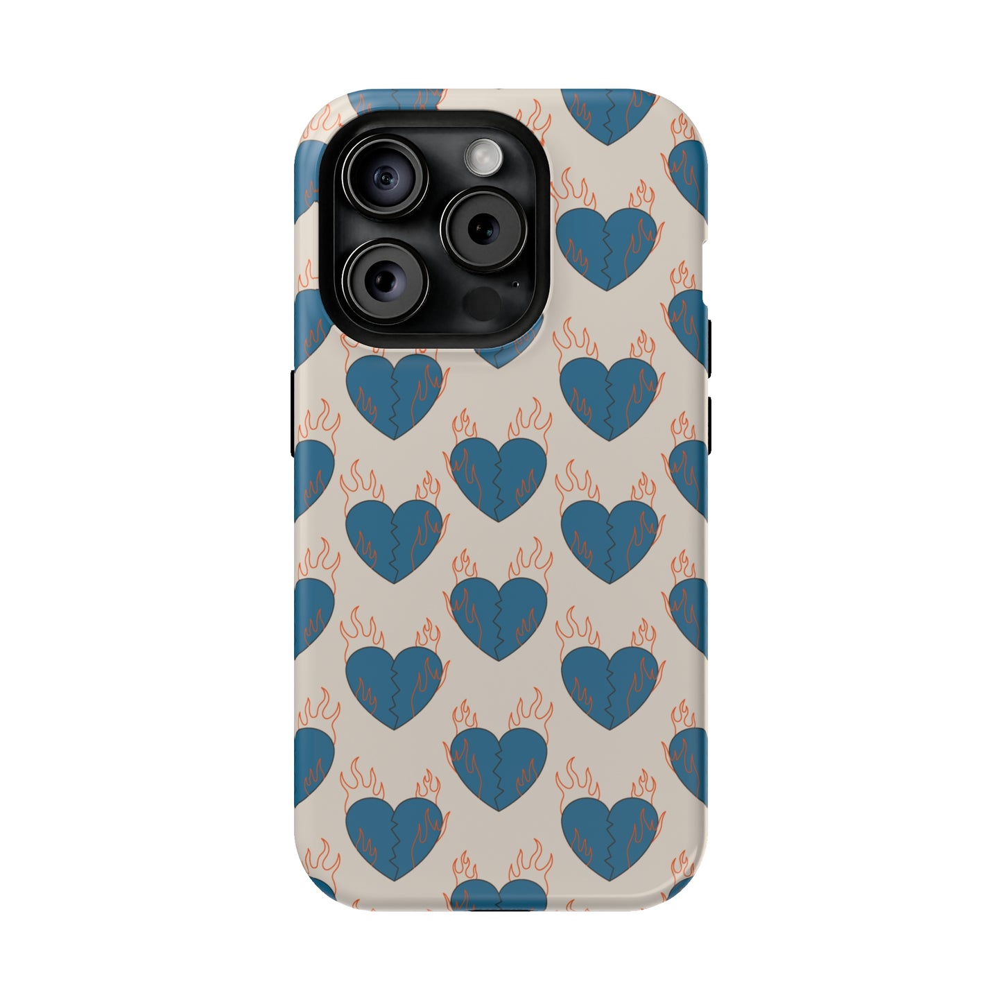 Flaming Broken Love MagSafe Tough Case