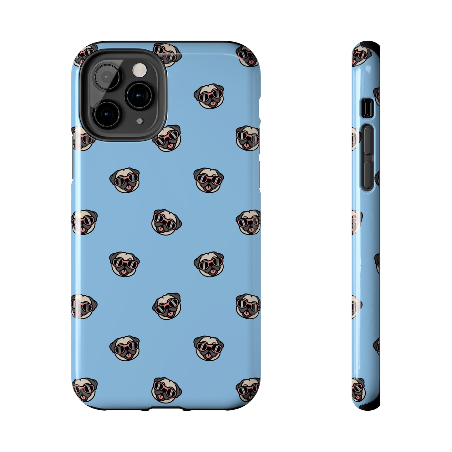 Pug Pattern Tough iPhone Case