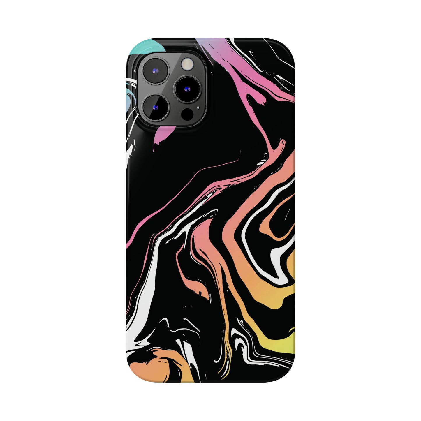 Acid marble pattern Snap Case