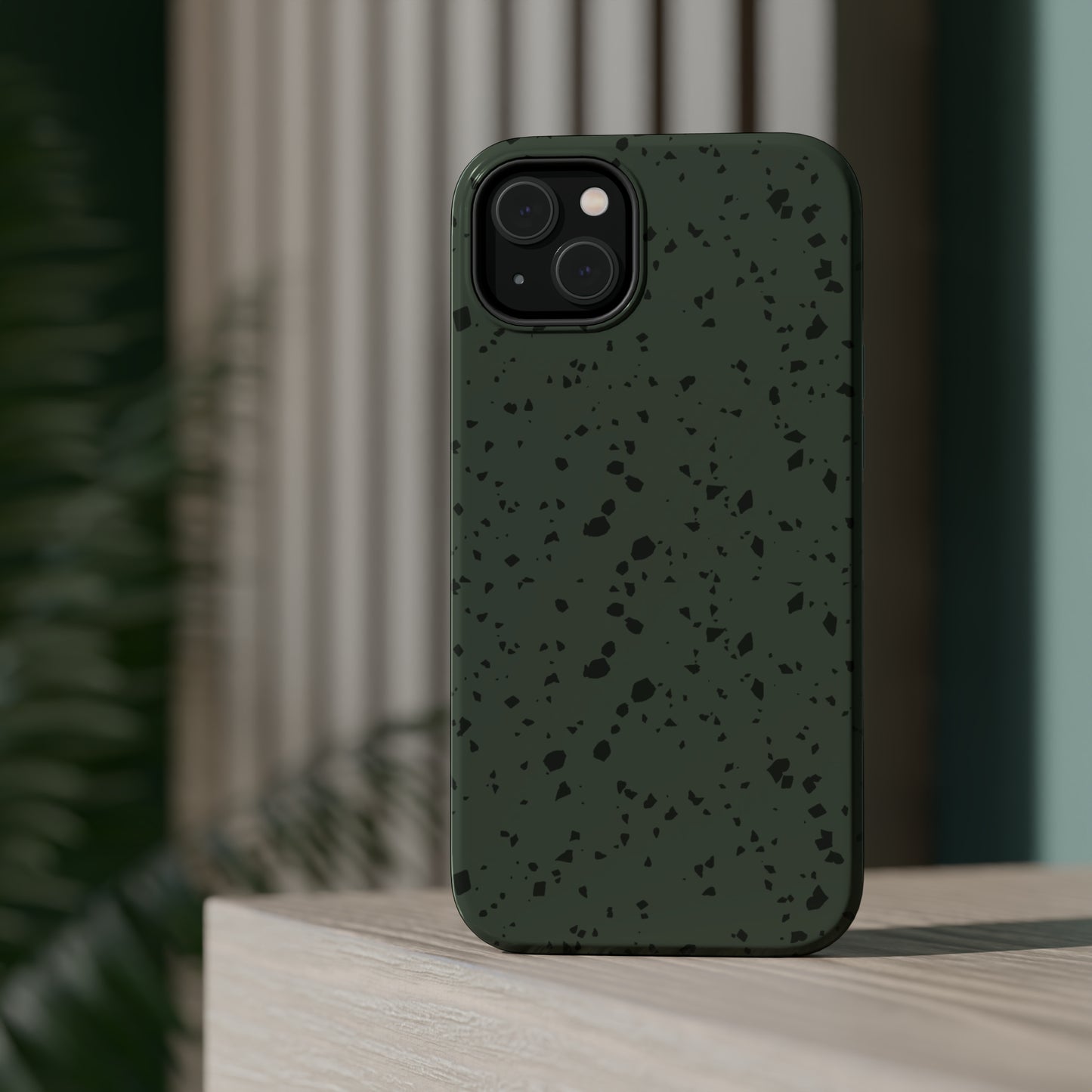 Olive Green Terrazzo MagSafe Tough Case