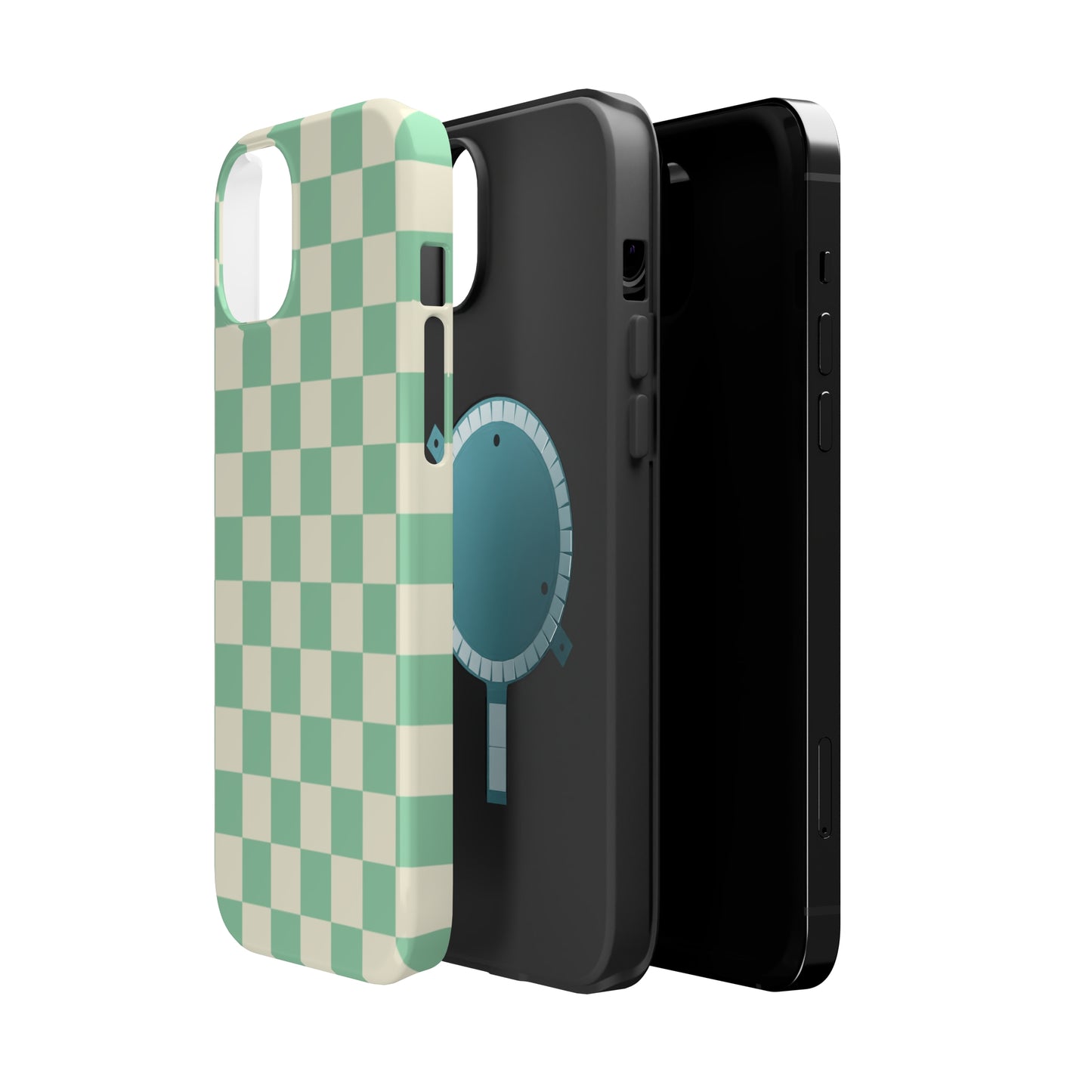 Retro Mint Checkers MagSafe Tough Case