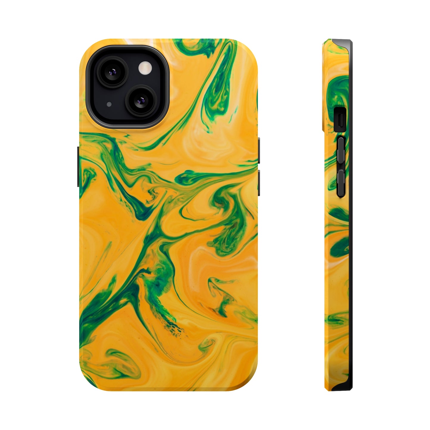 Lime Liquid marble MagSafe Tough Case