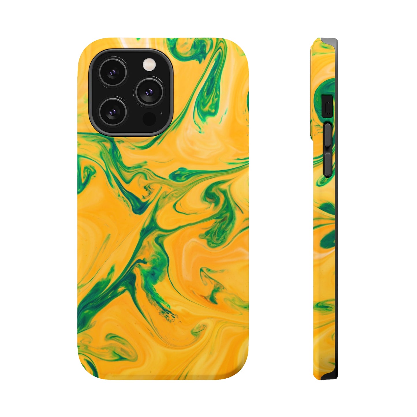 Lime Liquid marble MagSafe Tough Case