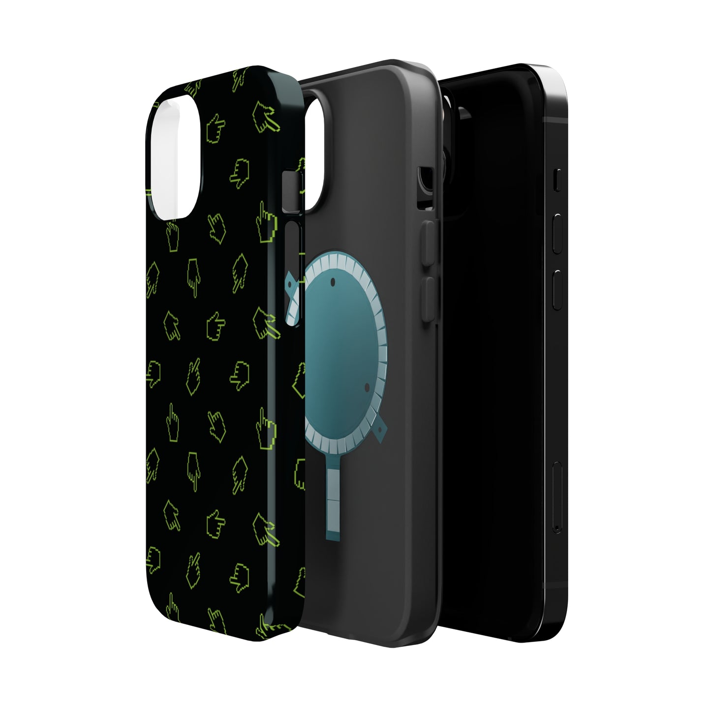 Pixelated Hand Cursor MagSafe Tough Case