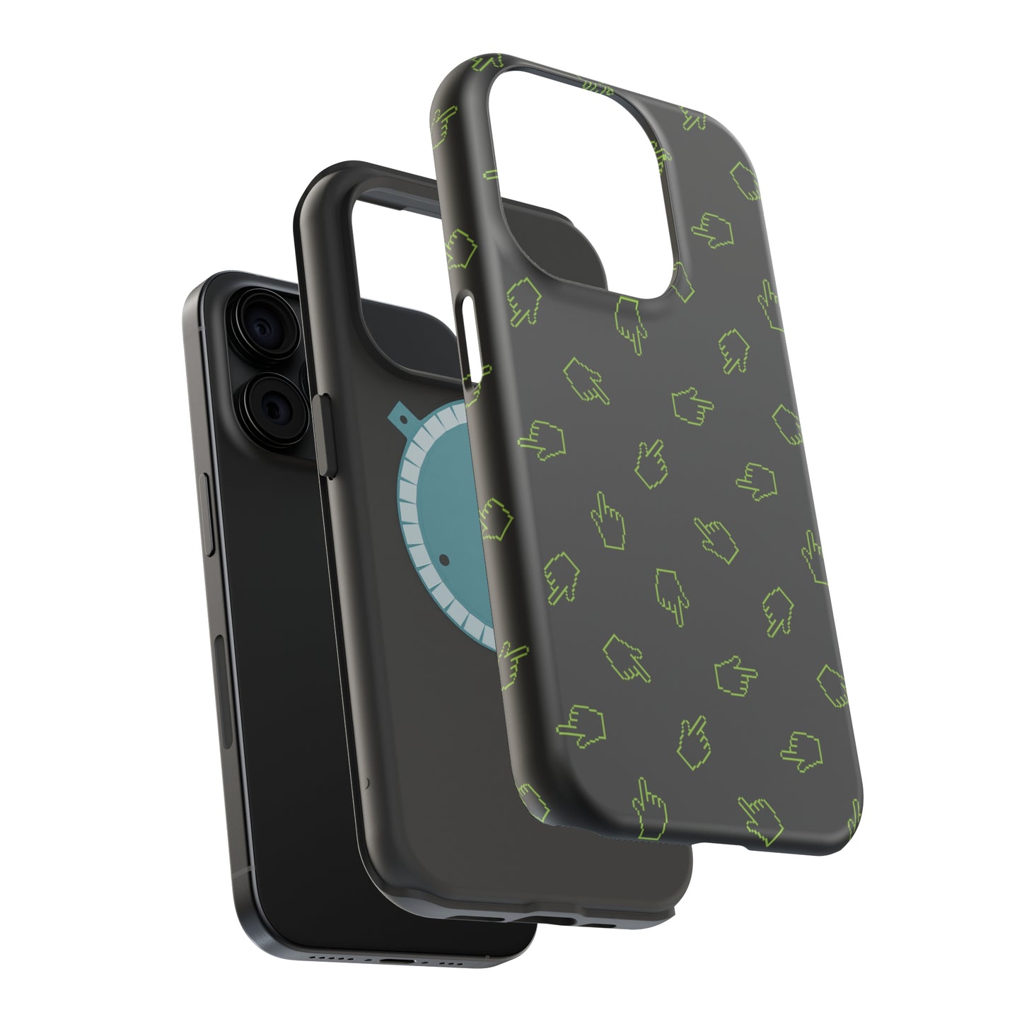 Pixelated Hand Cursor MagSafe Tough Case