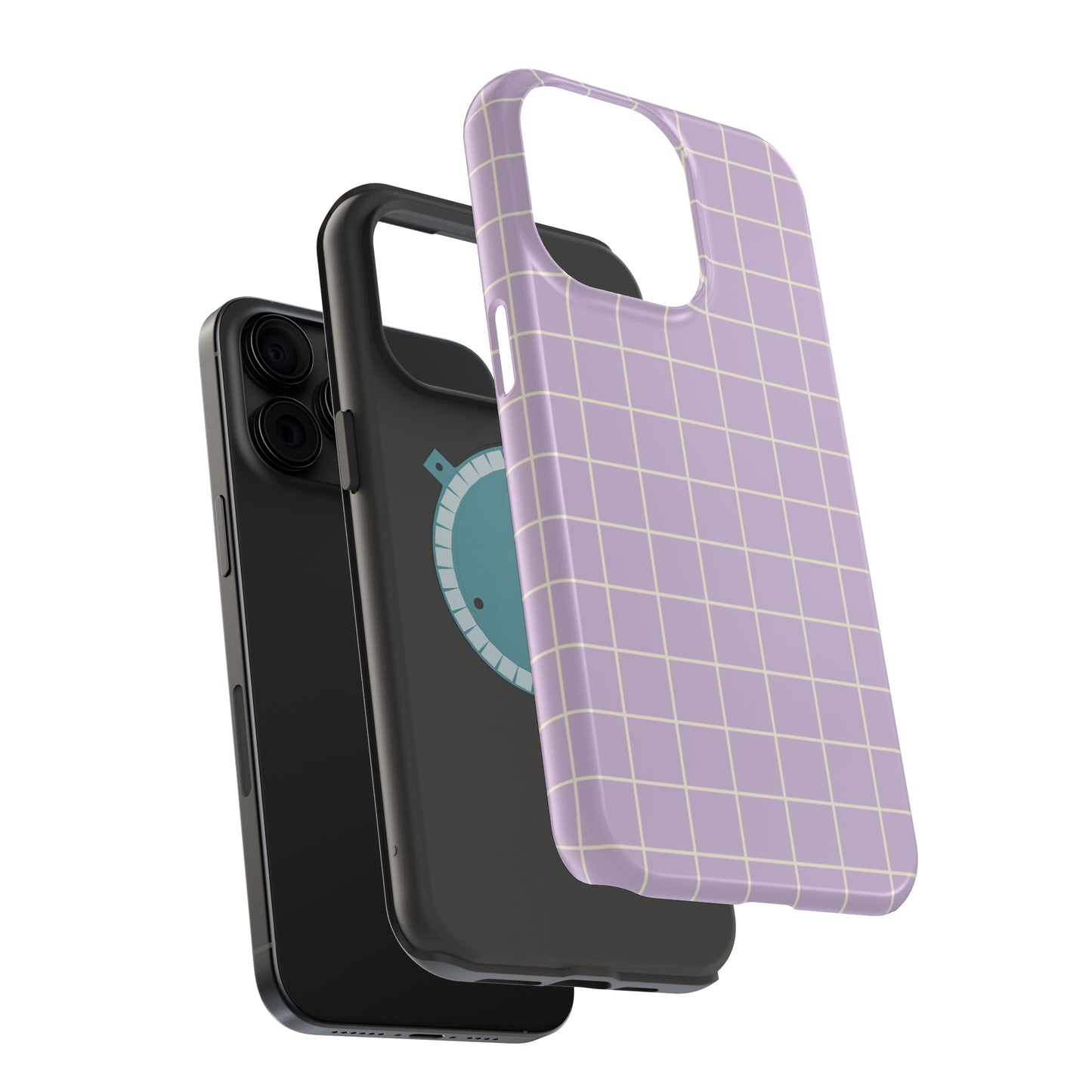 Lavender Grid MagSafe Tough Case
