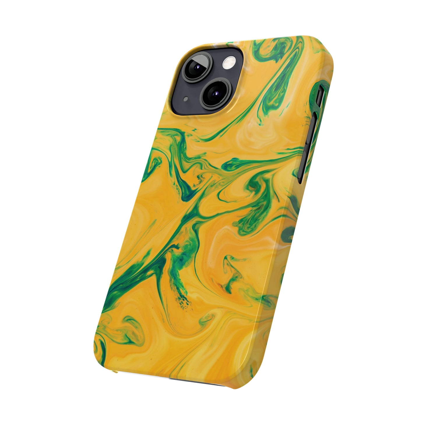 Lime Liquid marble Snap Case