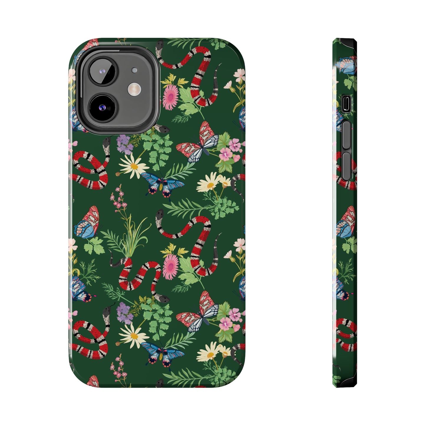 Tropical Chaos Pattern Tough iPhone Case