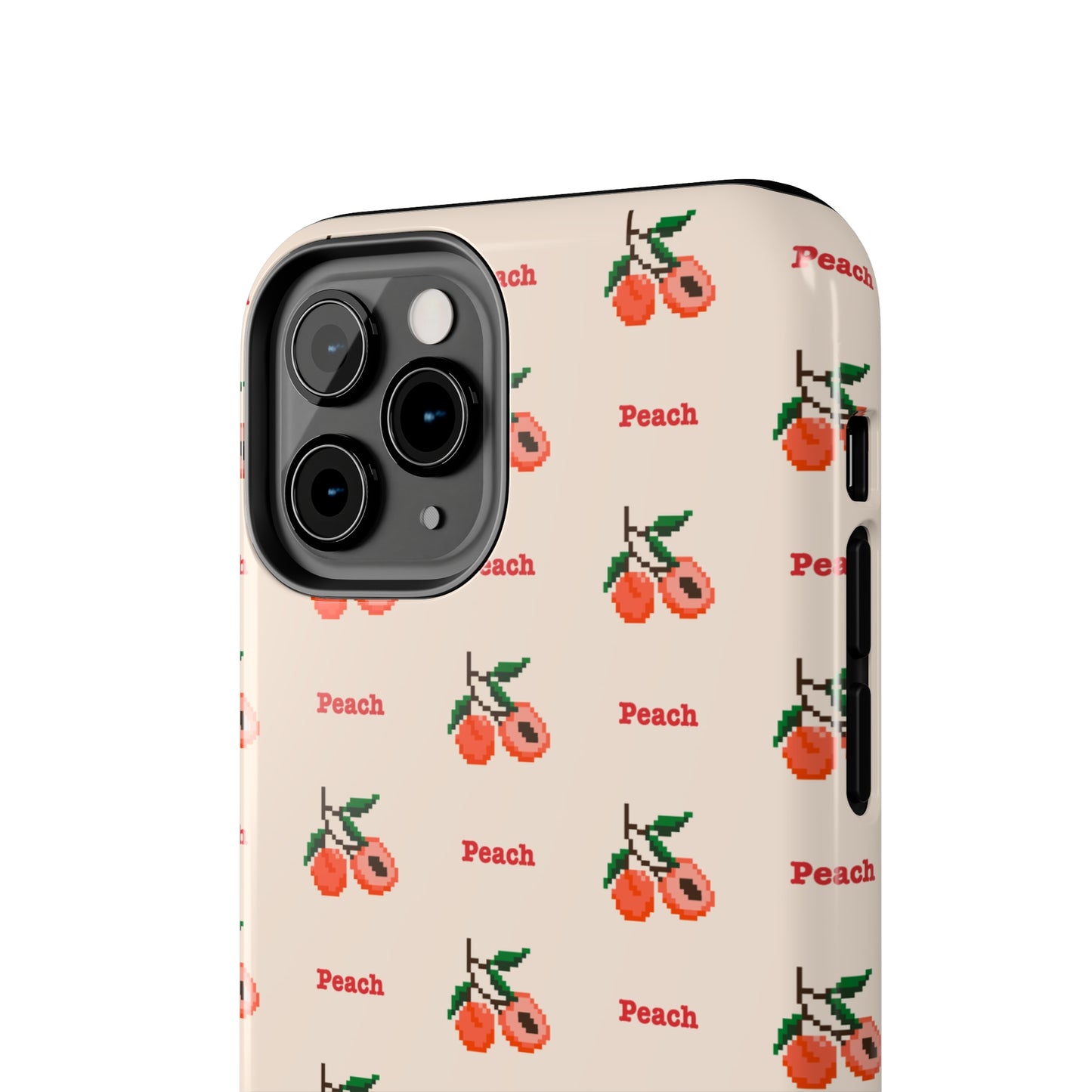 Pixelated Peach Tough iPhone Case