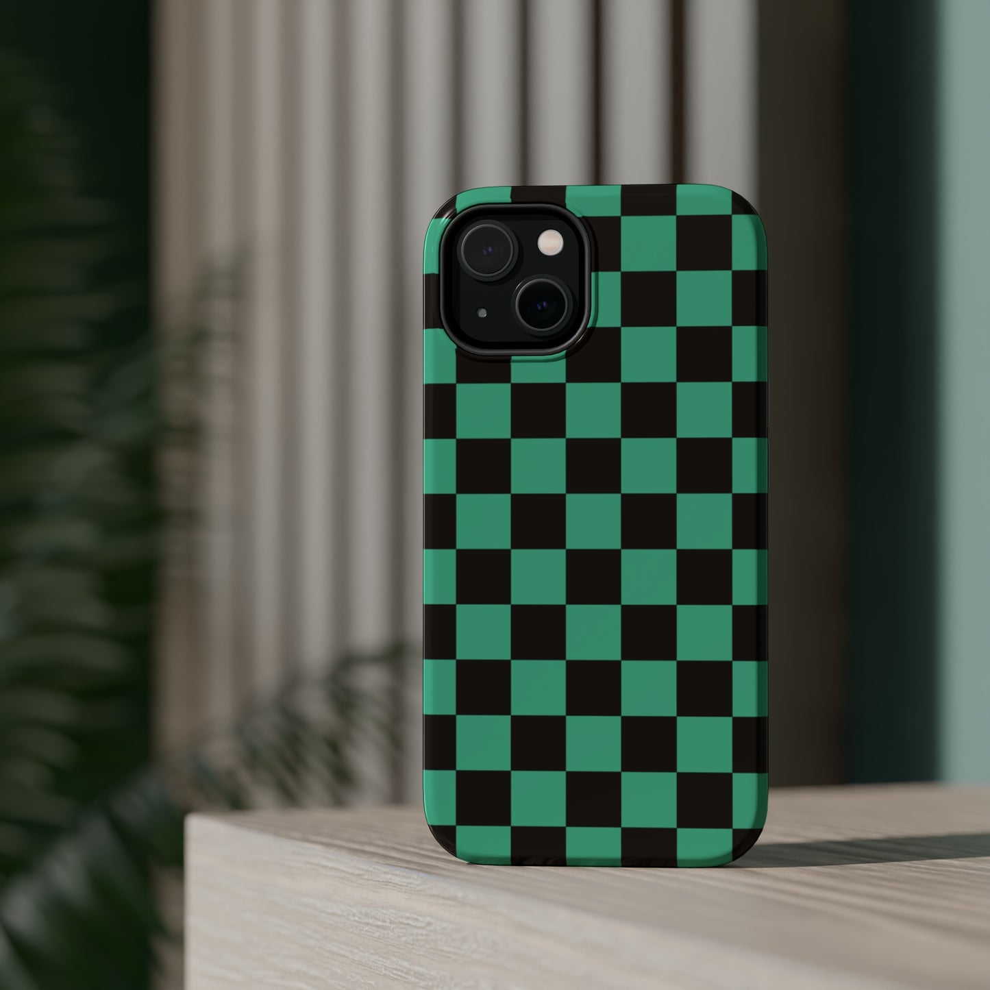 Green Checkers MagSafe Tough Case