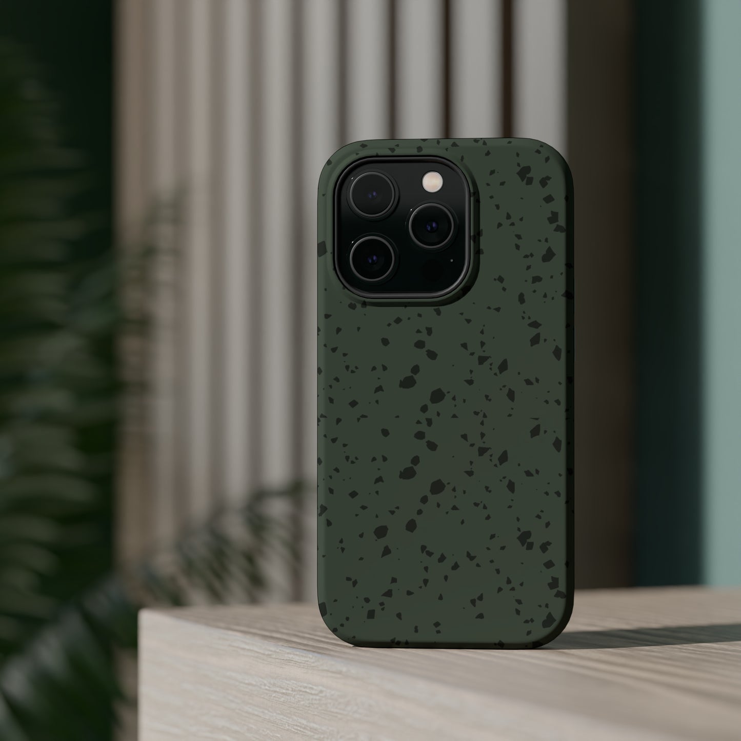 Olive Green Terrazzo MagSafe Tough Case