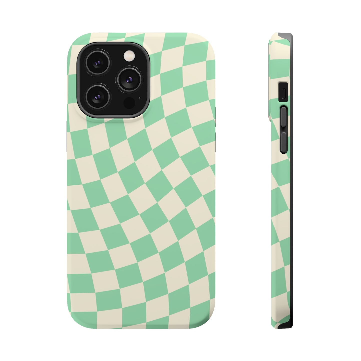 Pistachio Checkers MagSafe Tough Case