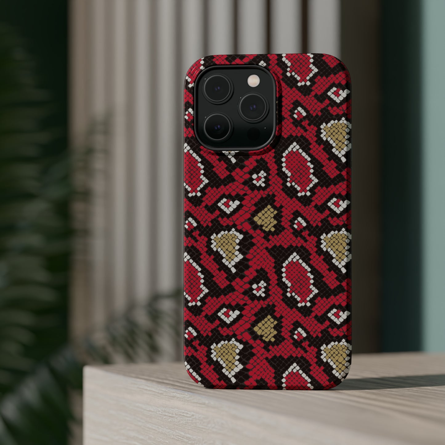 Red Snake Skin MagSafe Tough Case