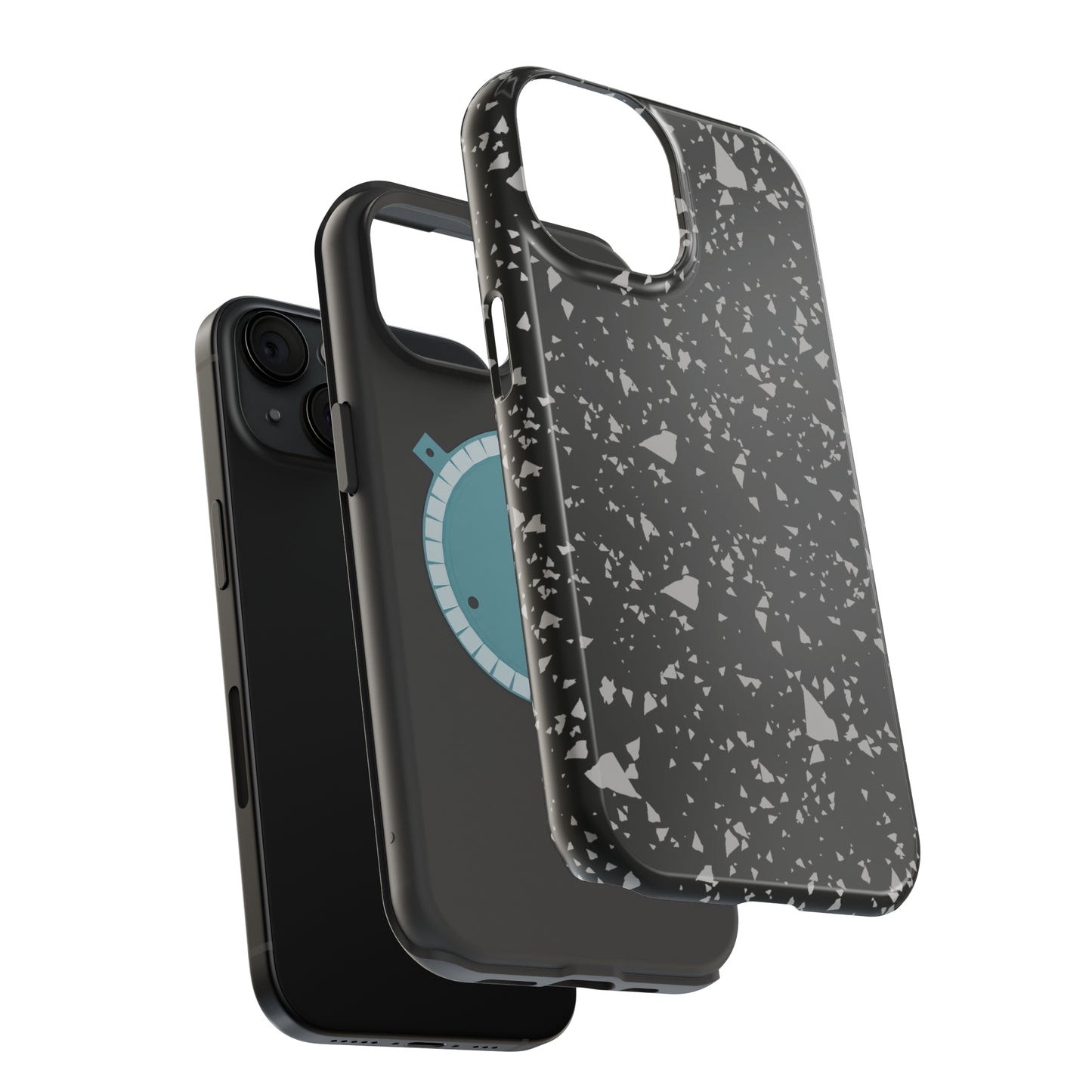 Black Terrazzo MagSafe Tough Case