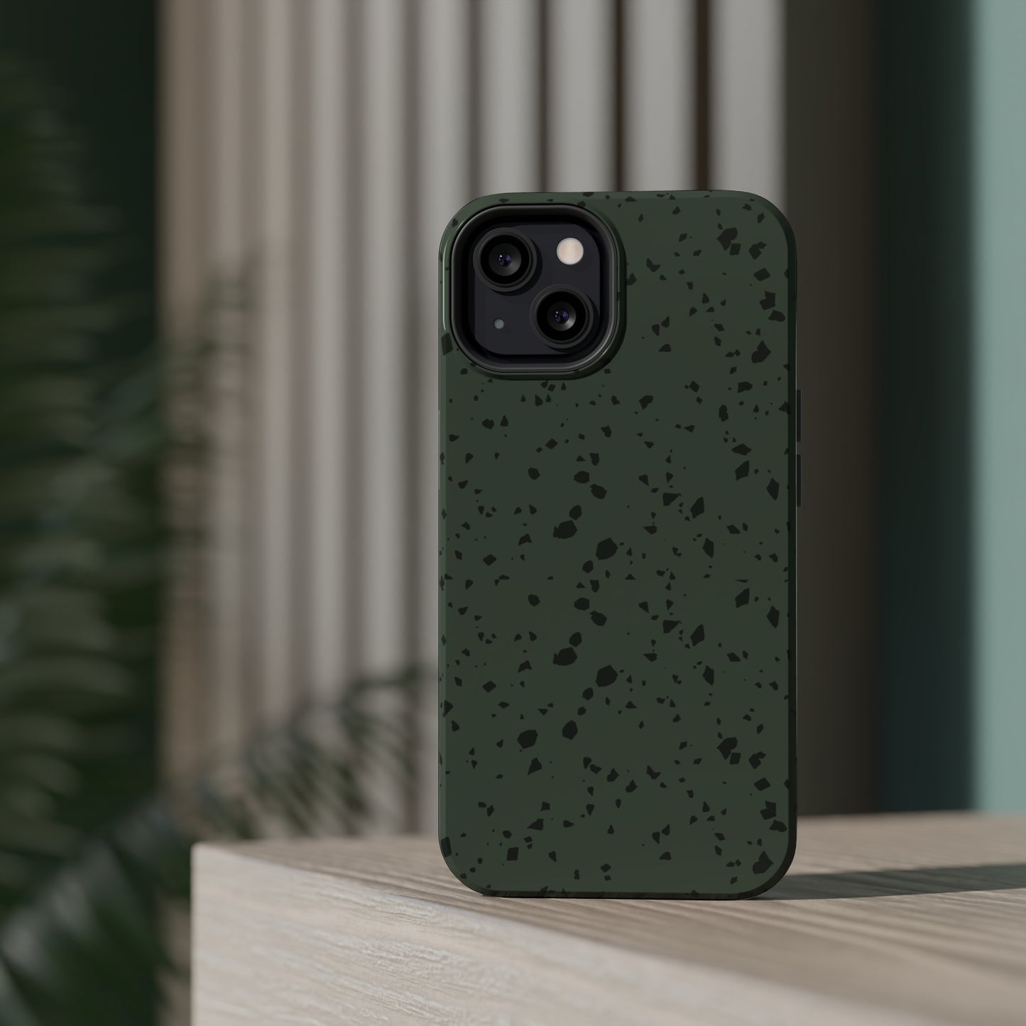 Olive Green Terrazzo MagSafe Tough Case