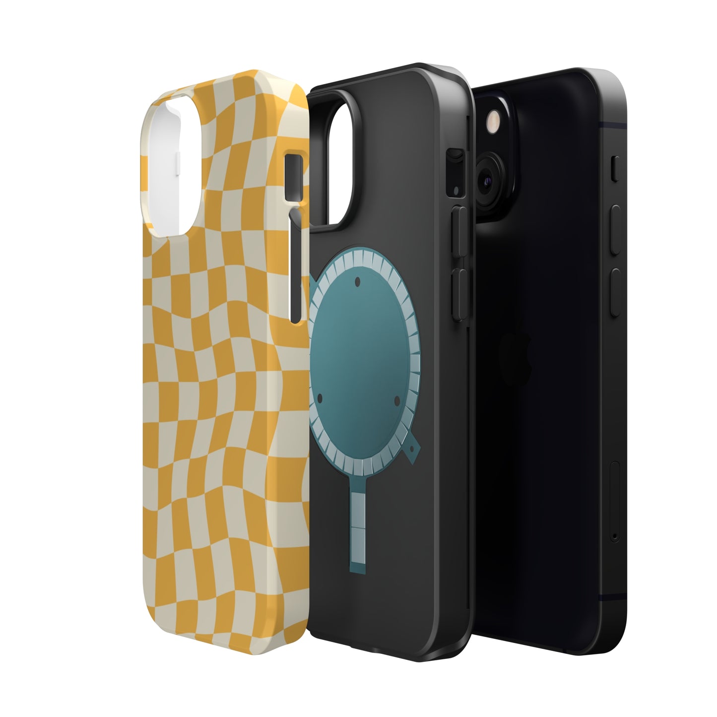 Lime Crazy Checkers MagSafe Tough Case