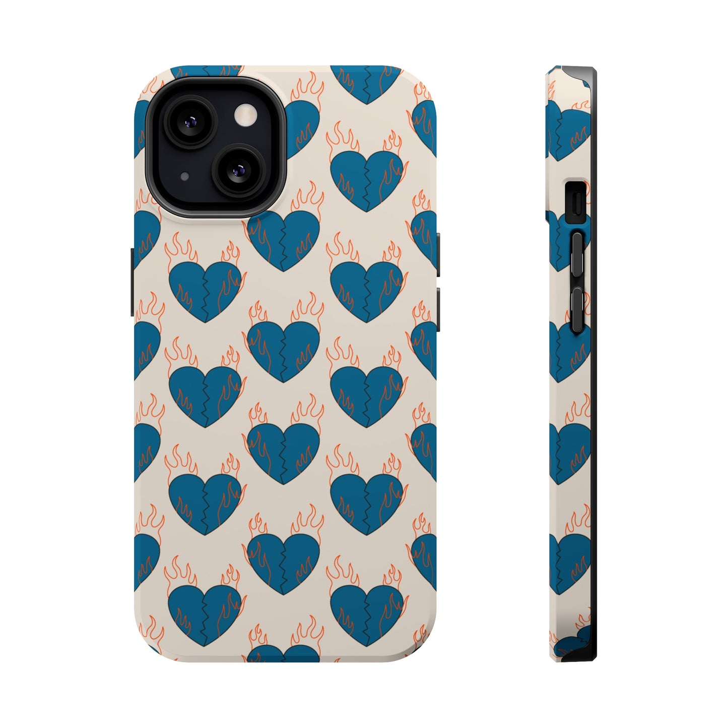 Flaming Broken Love MagSafe Tough Case