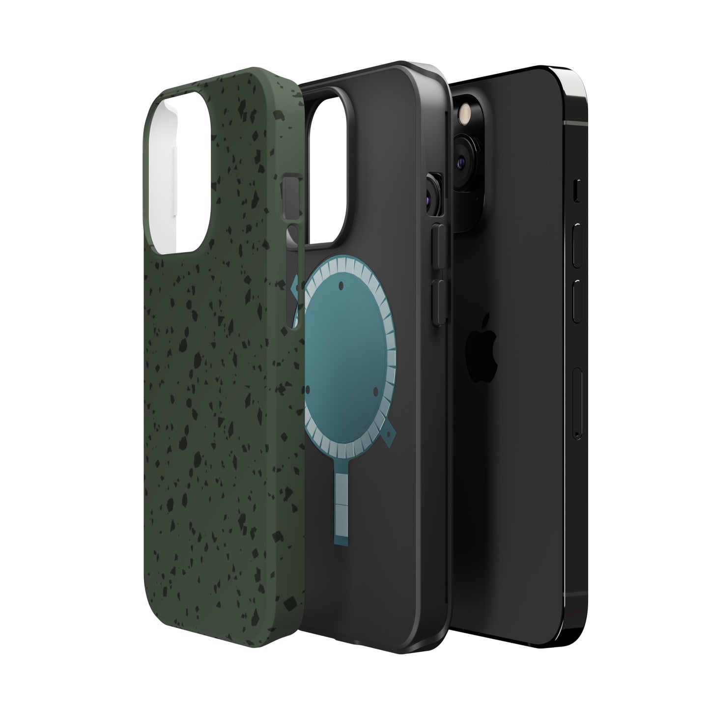 Olive Green Terrazzo MagSafe Tough Case