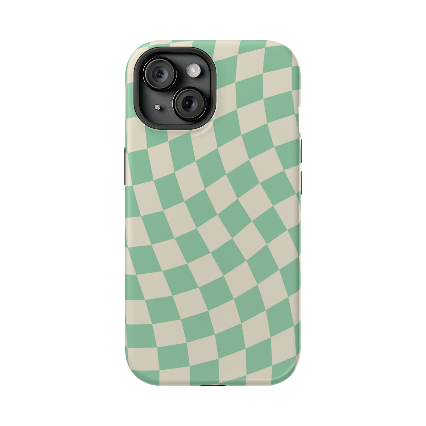 Pistachio Checkers MagSafe Tough Case