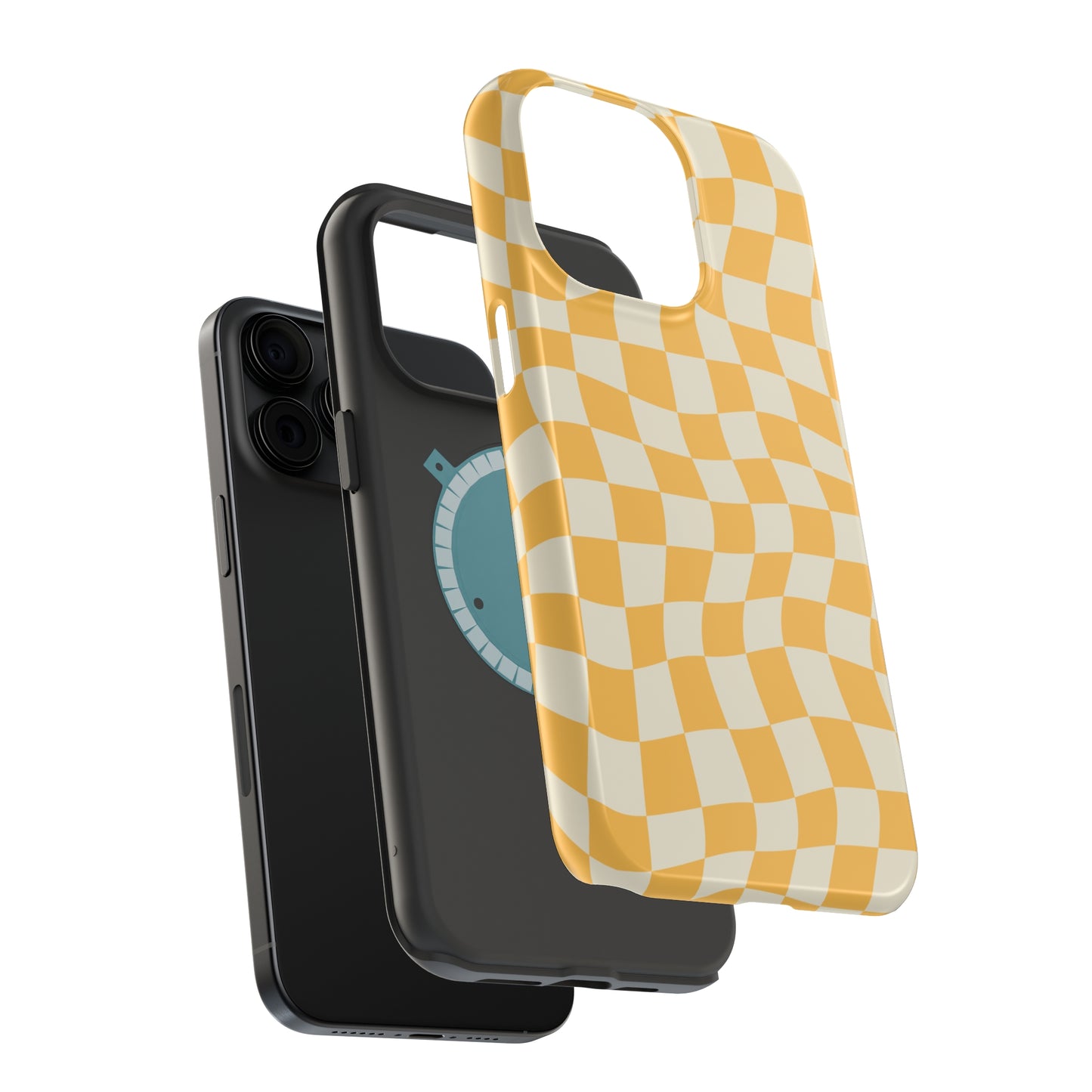 Lime Crazy Checkers MagSafe Tough Case