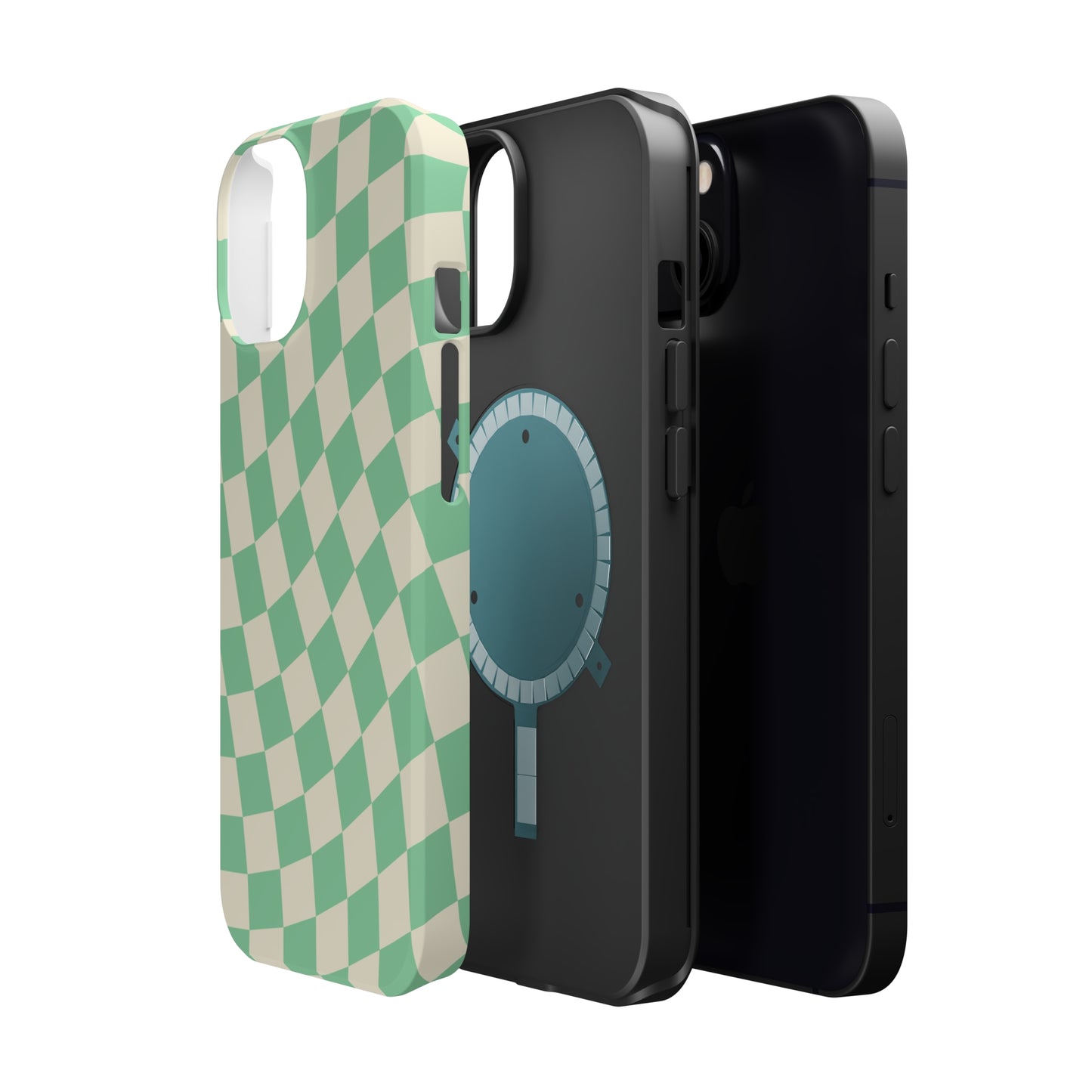 Pistachio Checkers MagSafe Tough Case
