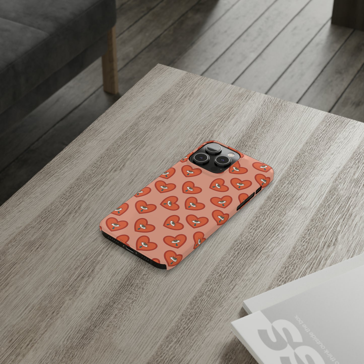 Psychedelic Heart Snap Case