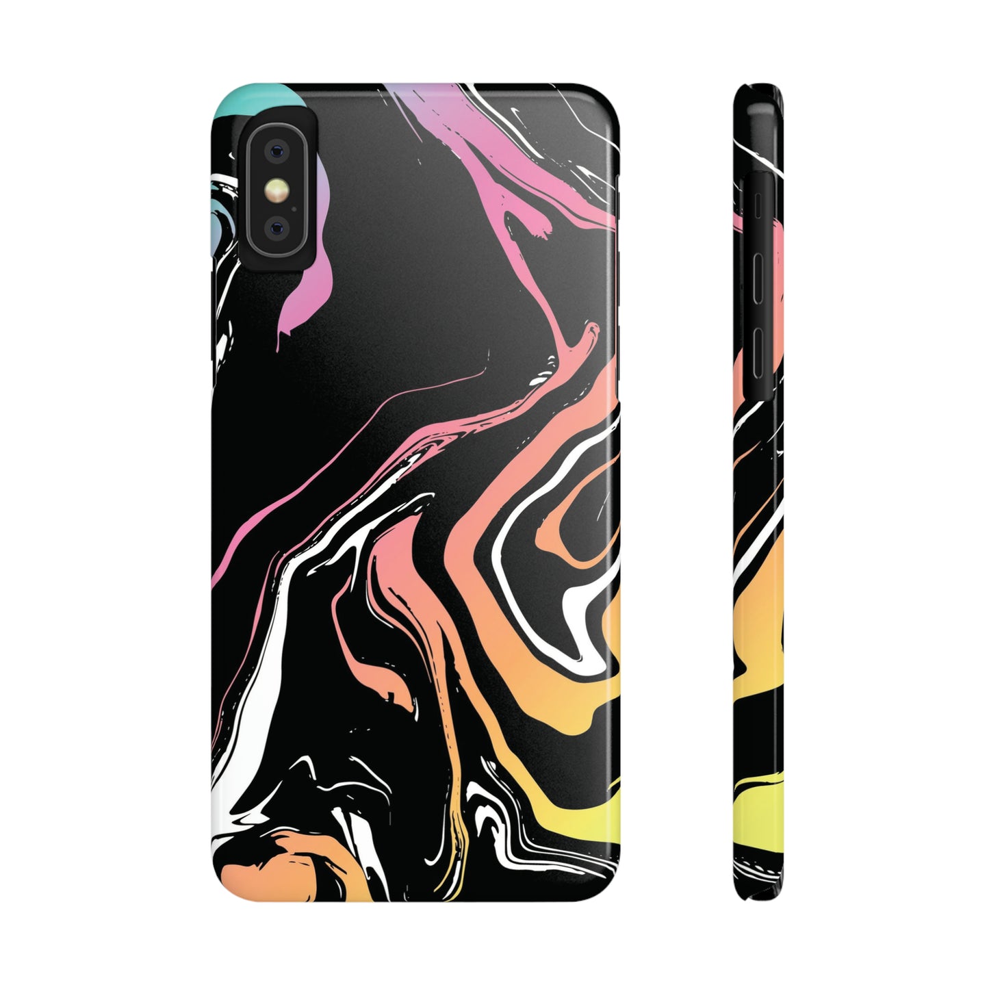Acid marble pattern Snap Case