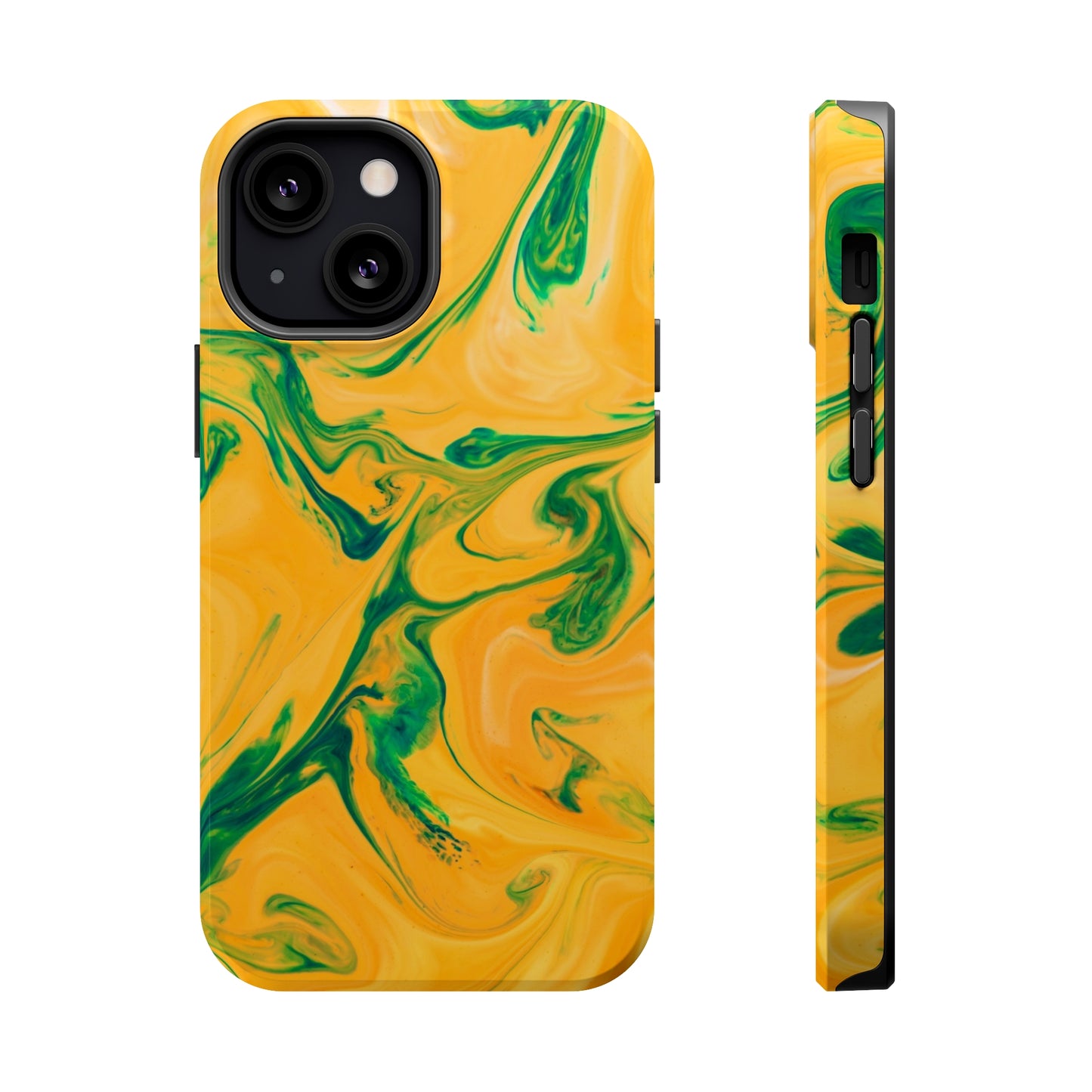 Lime Liquid marble MagSafe Tough Case