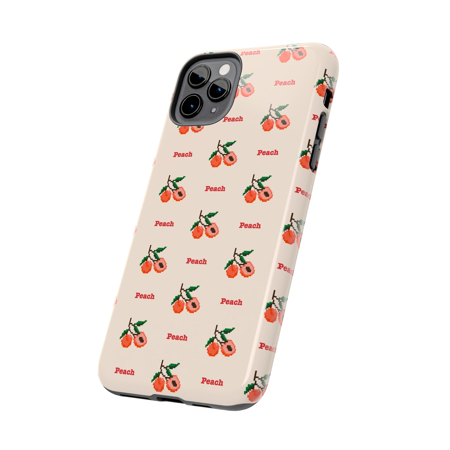 Pixelated Peach Tough iPhone Case