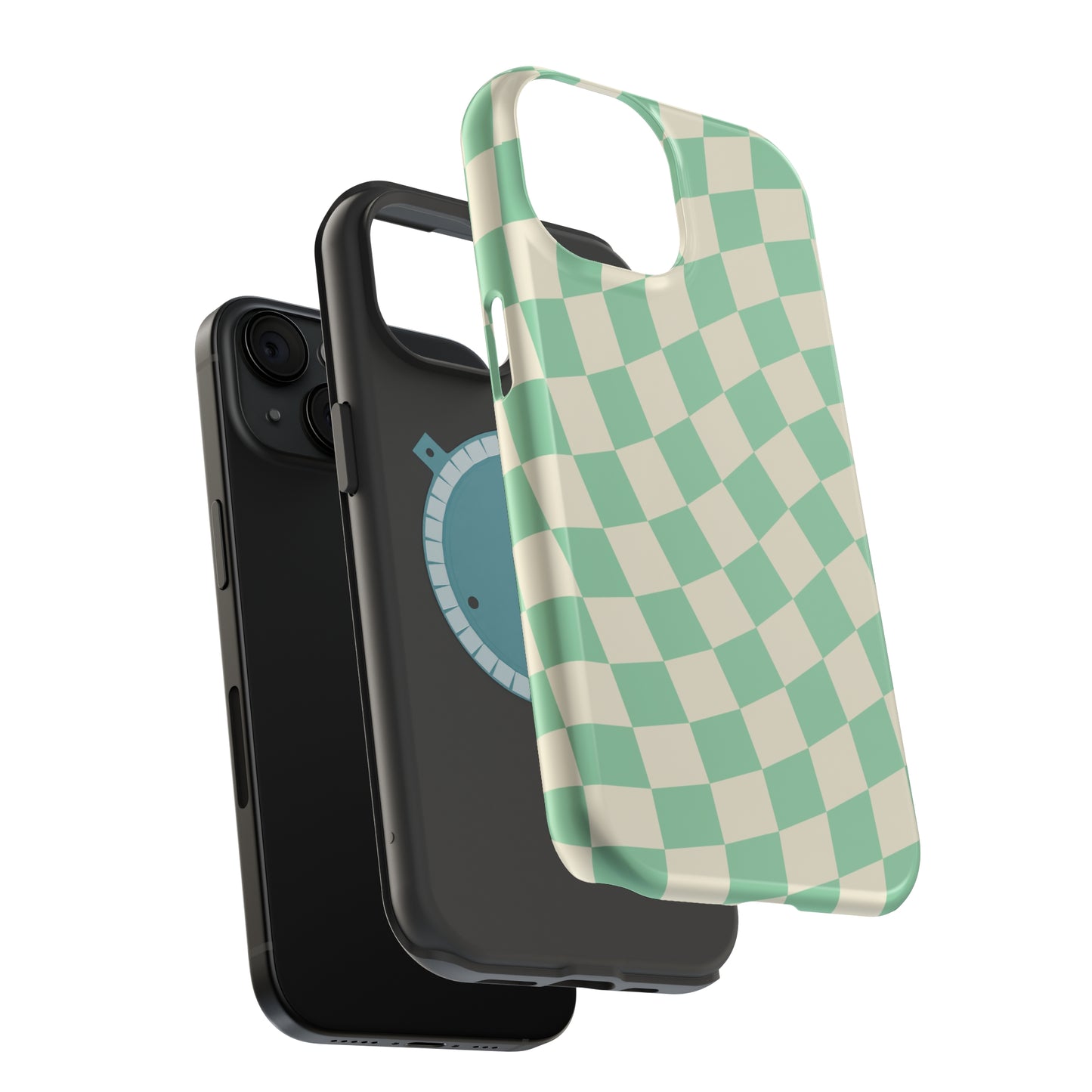 Pistachio Checkers MagSafe Tough Case