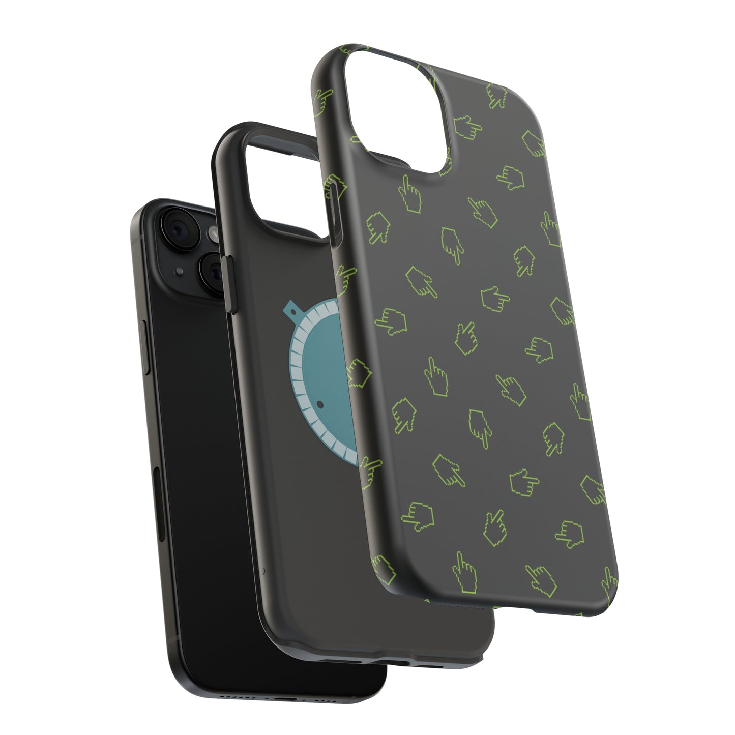 Pixelated Hand Cursor MagSafe Tough Case