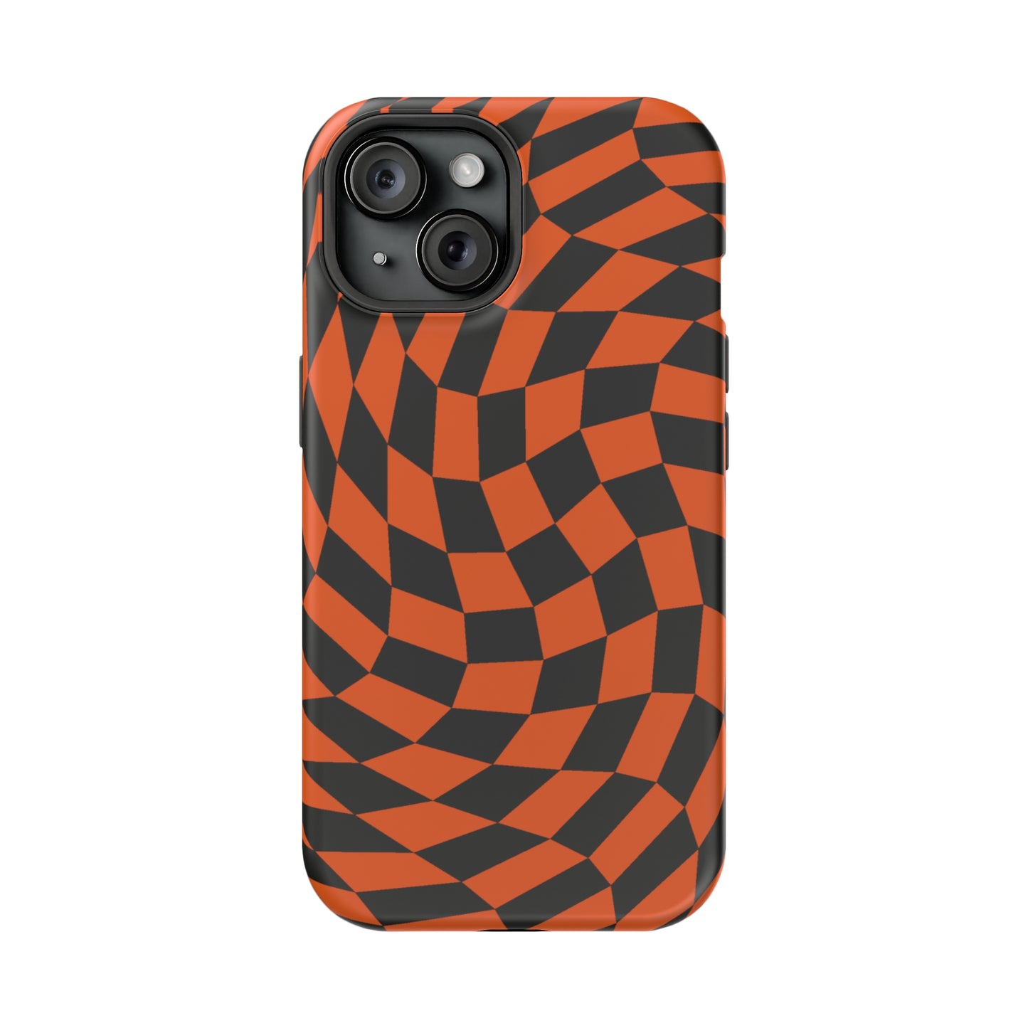 Orange Crazy Checkers MagSafe Tough Case