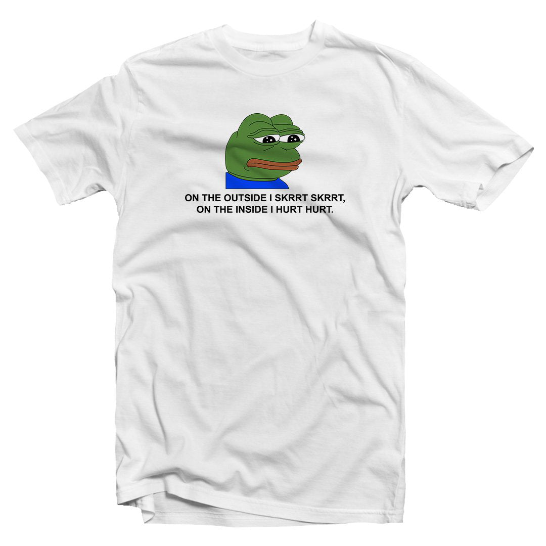 Sad Pepe the Frog Meme Skrrt Skrrt T-shirt